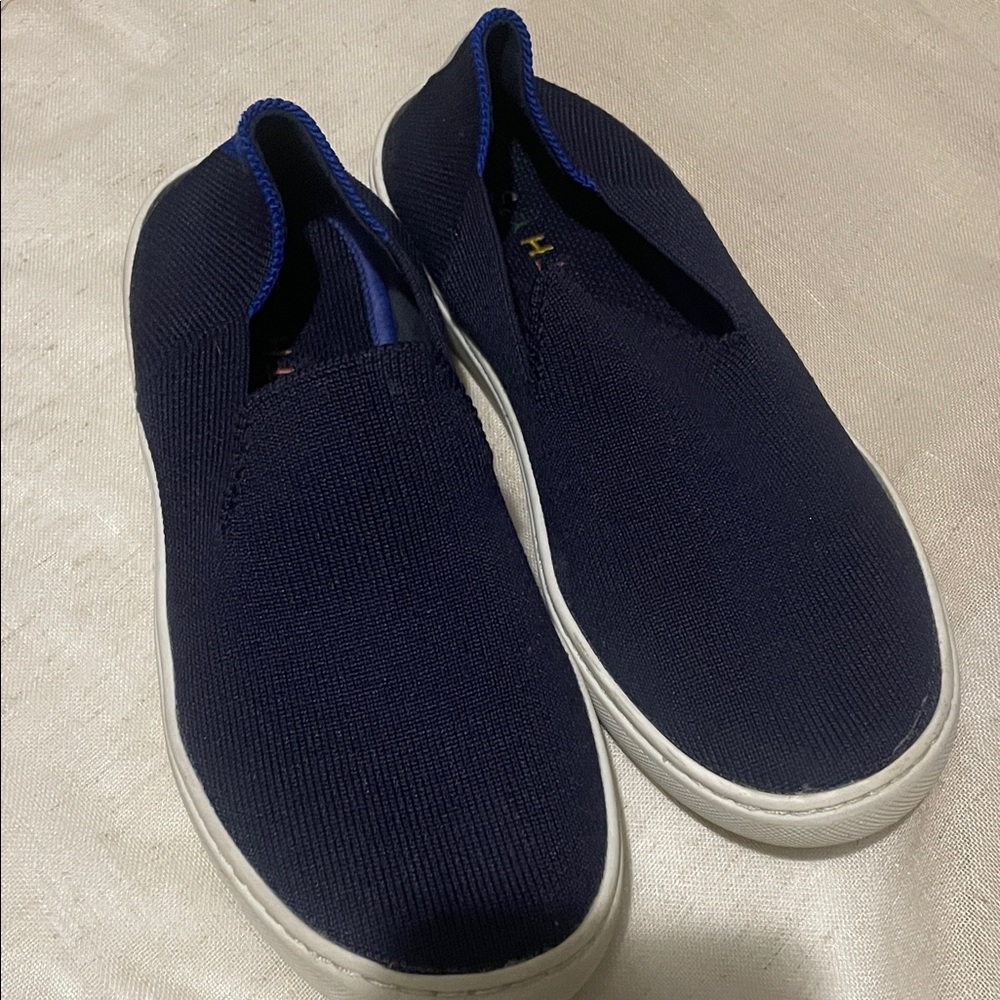 Navy Blue Rothys Slip-On Sneakers